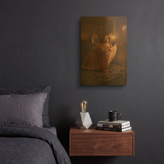 'Tweet Tweet' By Kirk Reinert Gold Metal Wall Art