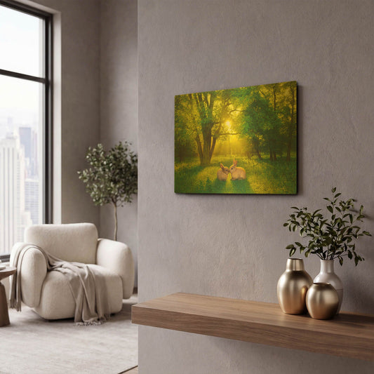 'Summer Love' By Kirk Reinert Gold Metal Wall Art
