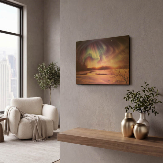 'Beyond Splendor' By Kirk Reinert Gold Metal Wall Art
