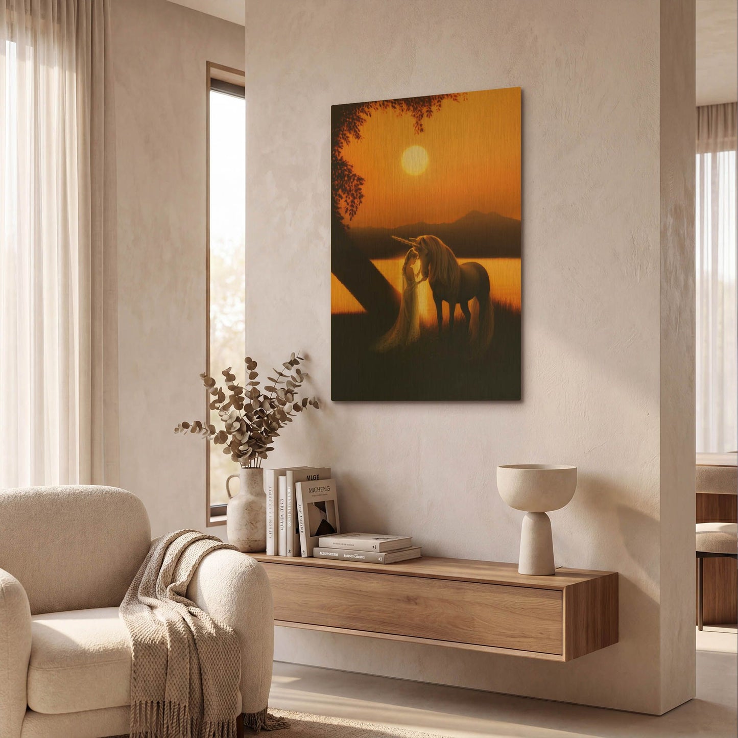 'Enchanted Evening' By Kirk Reinert Gold Metal Wall Art