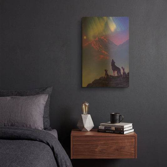 'Moon Song' By Kirk Reinert Gold Metal Wall Art