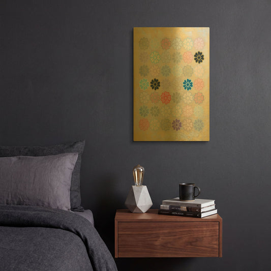 'Cherry Tree' By Zigen Tanabe Gold Metal Wall Art