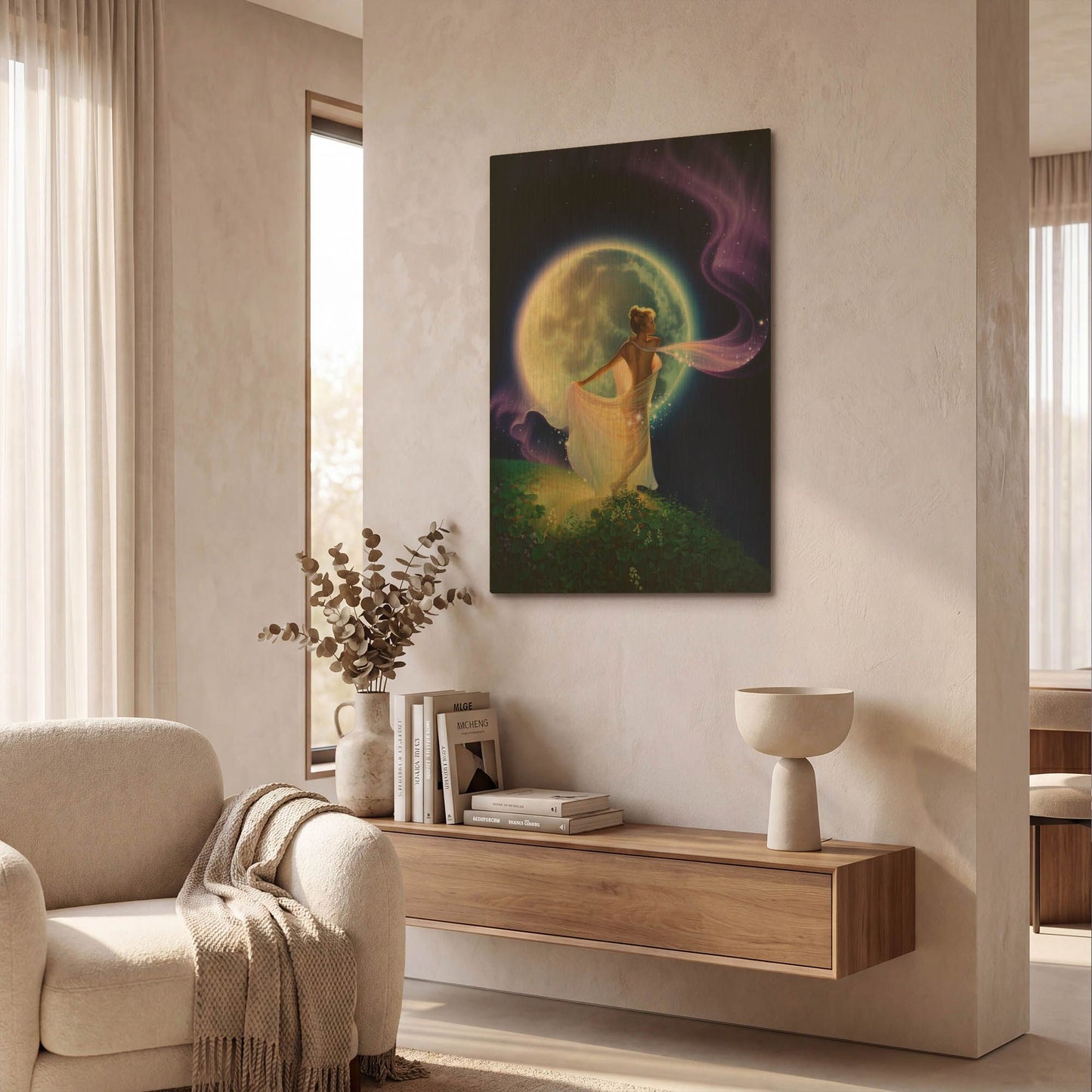 'Weaver Of Dreams' By Kirk Reinert Gold Metal Wall Art