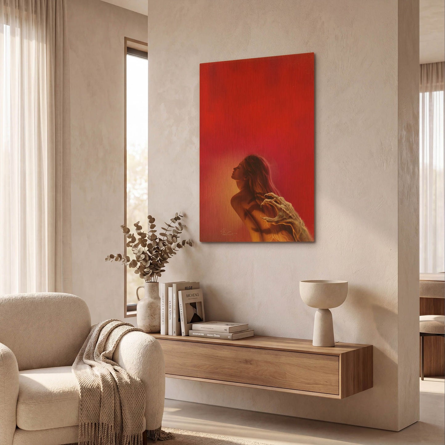 'Soul Taker' By Kirk Reinert Gold Metal Wall Art