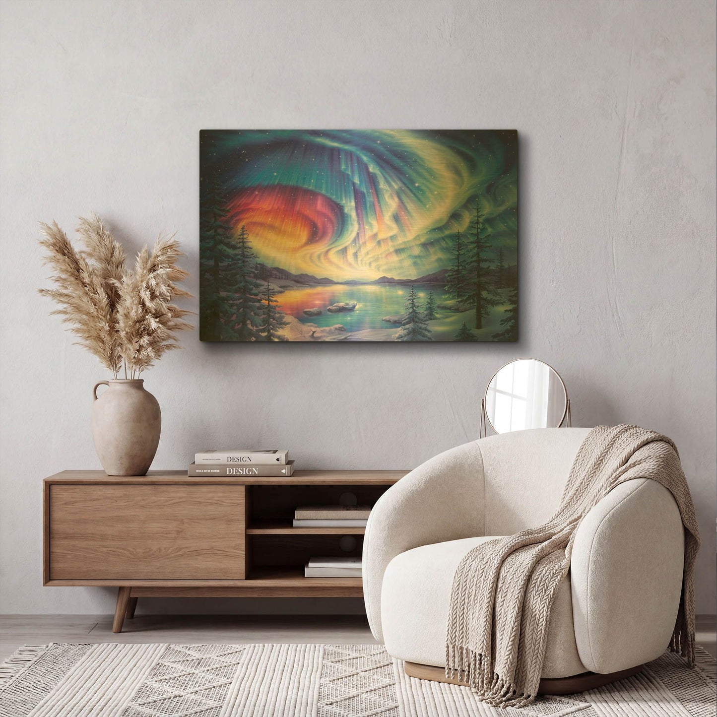 'Enchanted Lake 2' By Kirk Reinert Gold Metal Wall Art