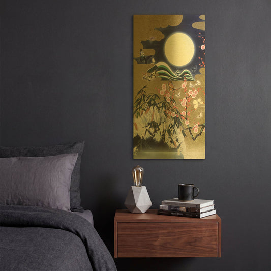 'Mugen 1' By Zigen Tanabe Gold Metal Wall Art