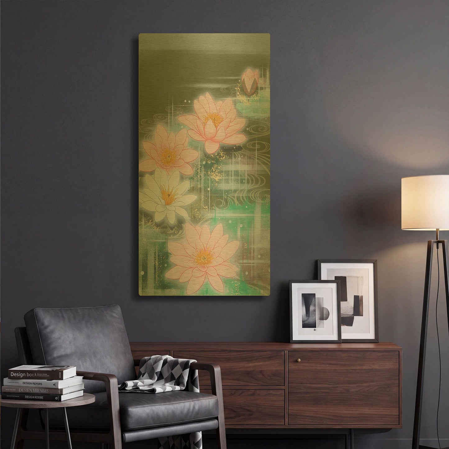 'Nothing I' By Zigen Tanabe Gold Metal Wall Art