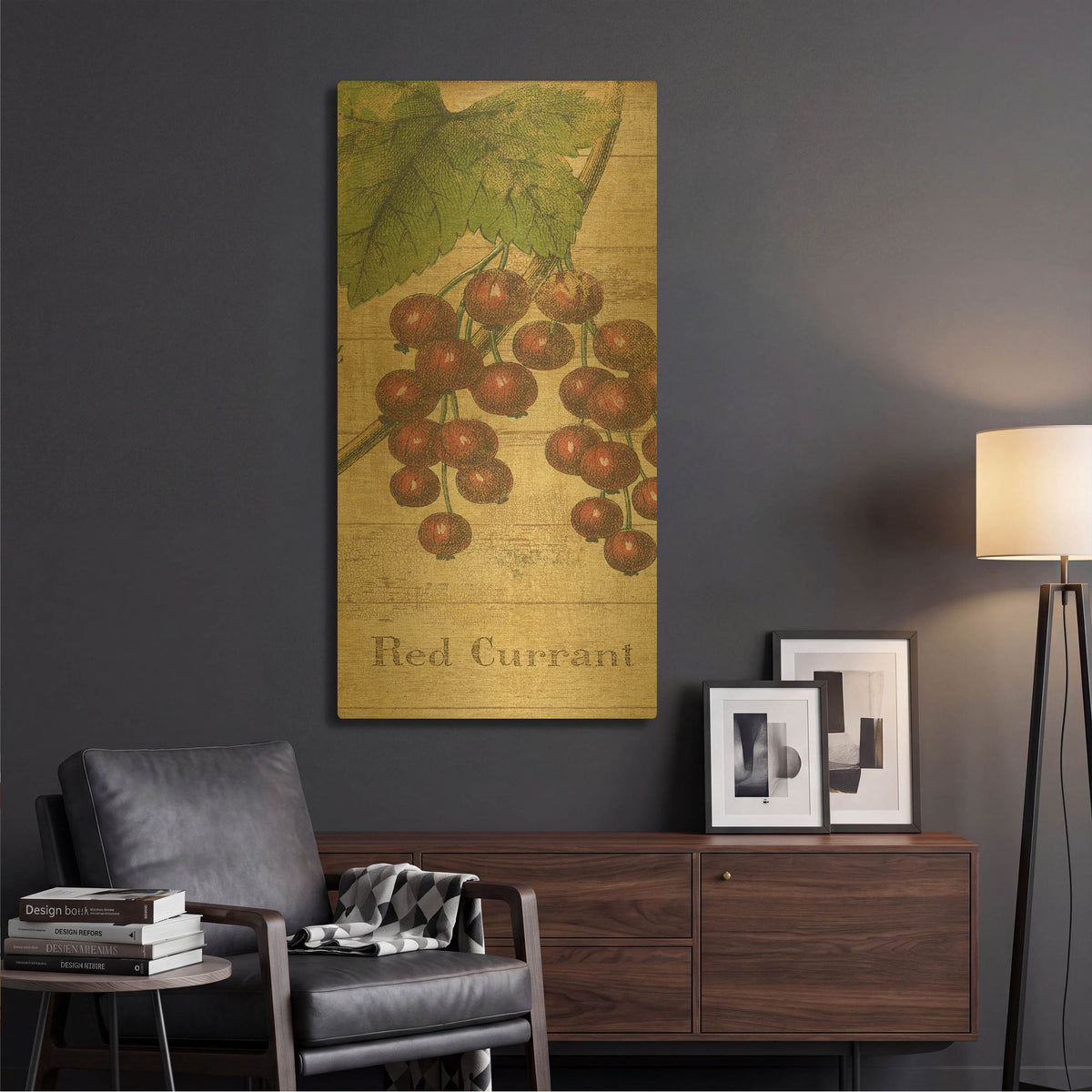 'Country Fruits II' By NBL Studio Gold Metal Wall Art