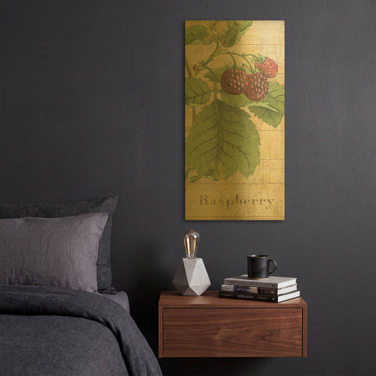 'Country Fruits III' By NBL Studio Gold Metal Wall Art