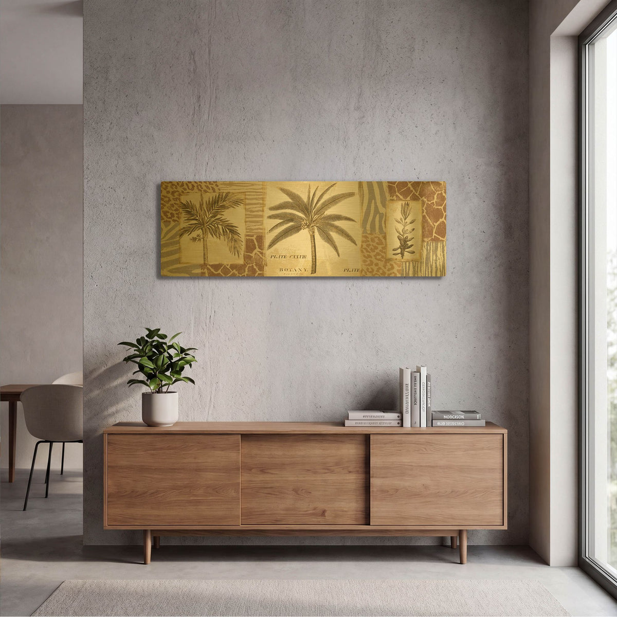 'Serengeti III' By NBL Studio Gold Metal Wall Art