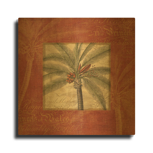 'Royal Palm IV' By NBL Studio Gold Metal Wall Art
