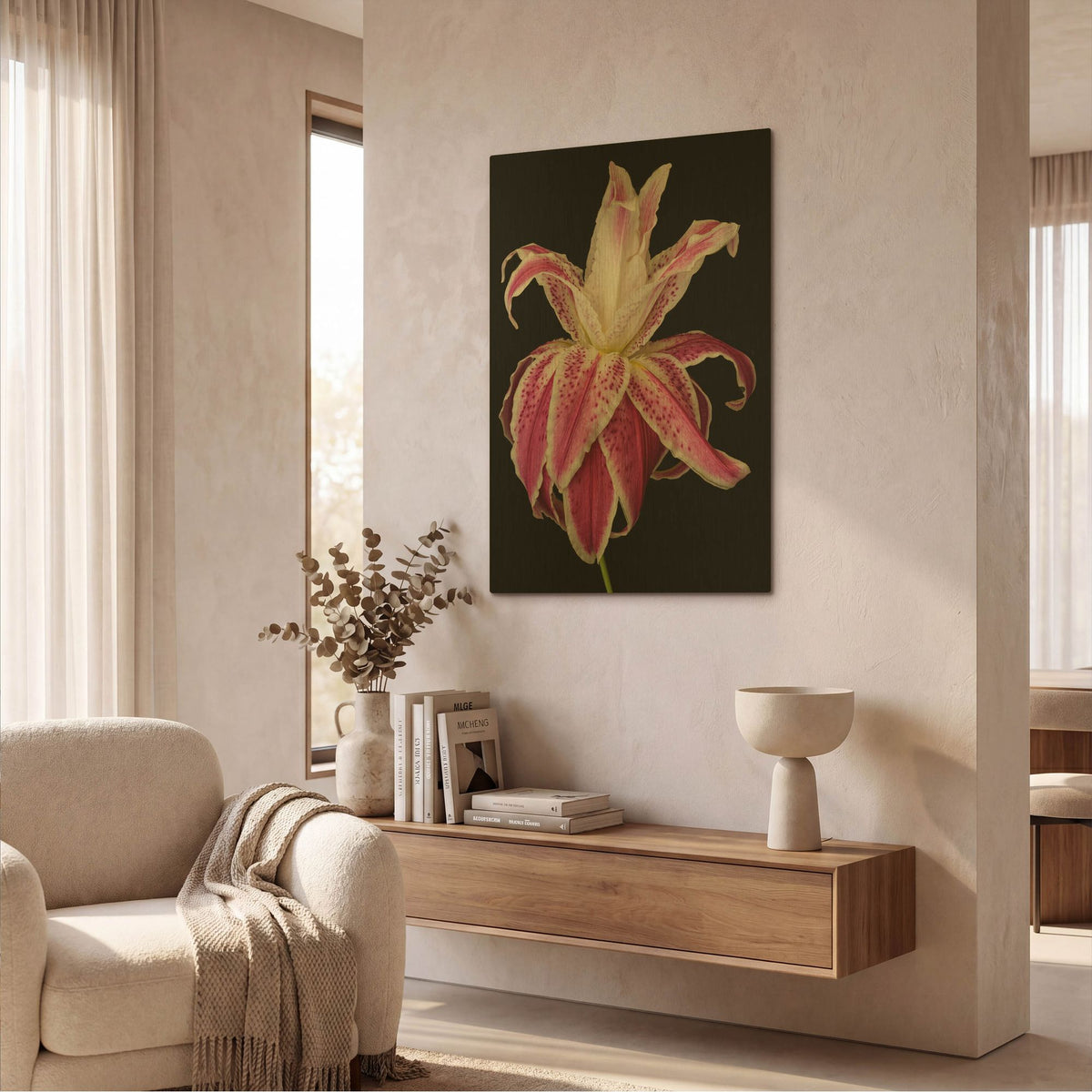 'Lily Queen' By Pamela Plummer Gold Metal Wall Art