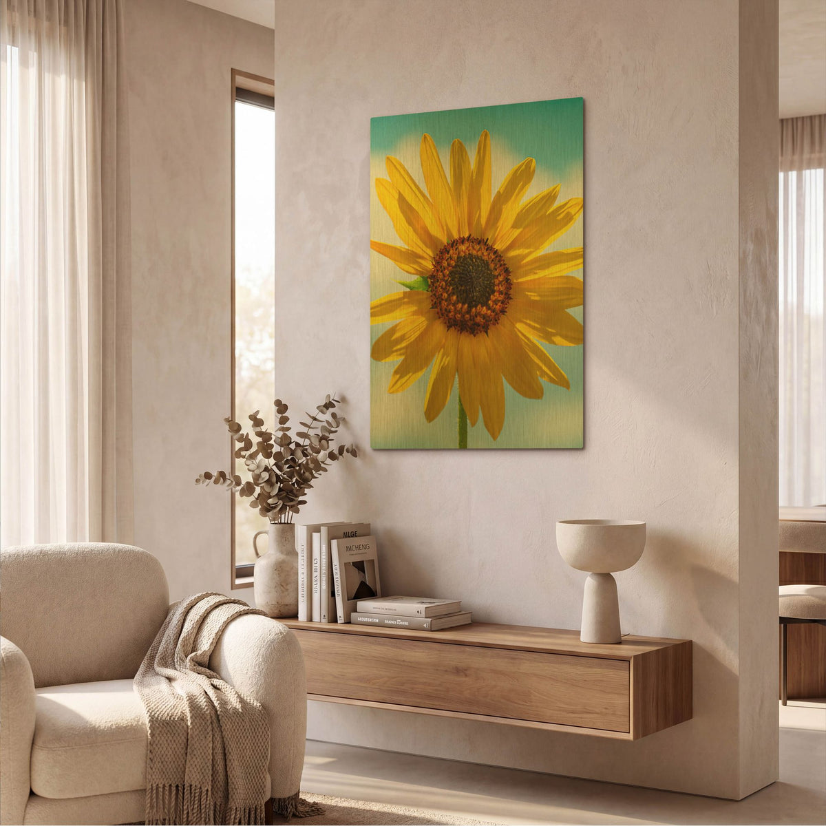 'Standing Guard' By Pamela Plummer Gold Metal Wall Art