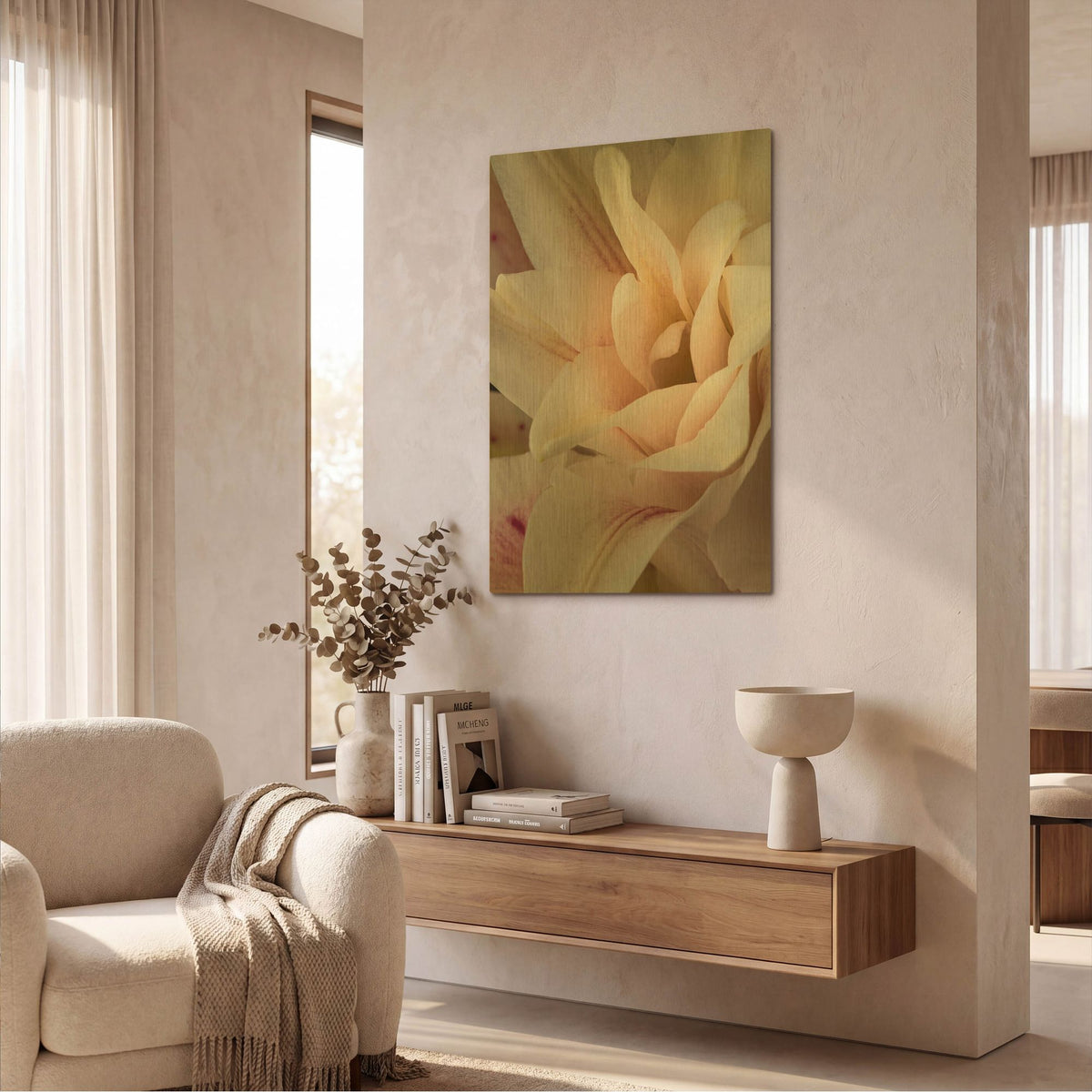 'They Called Her Baby Lily' By Pamela Plummer Gold Metal Wall Art