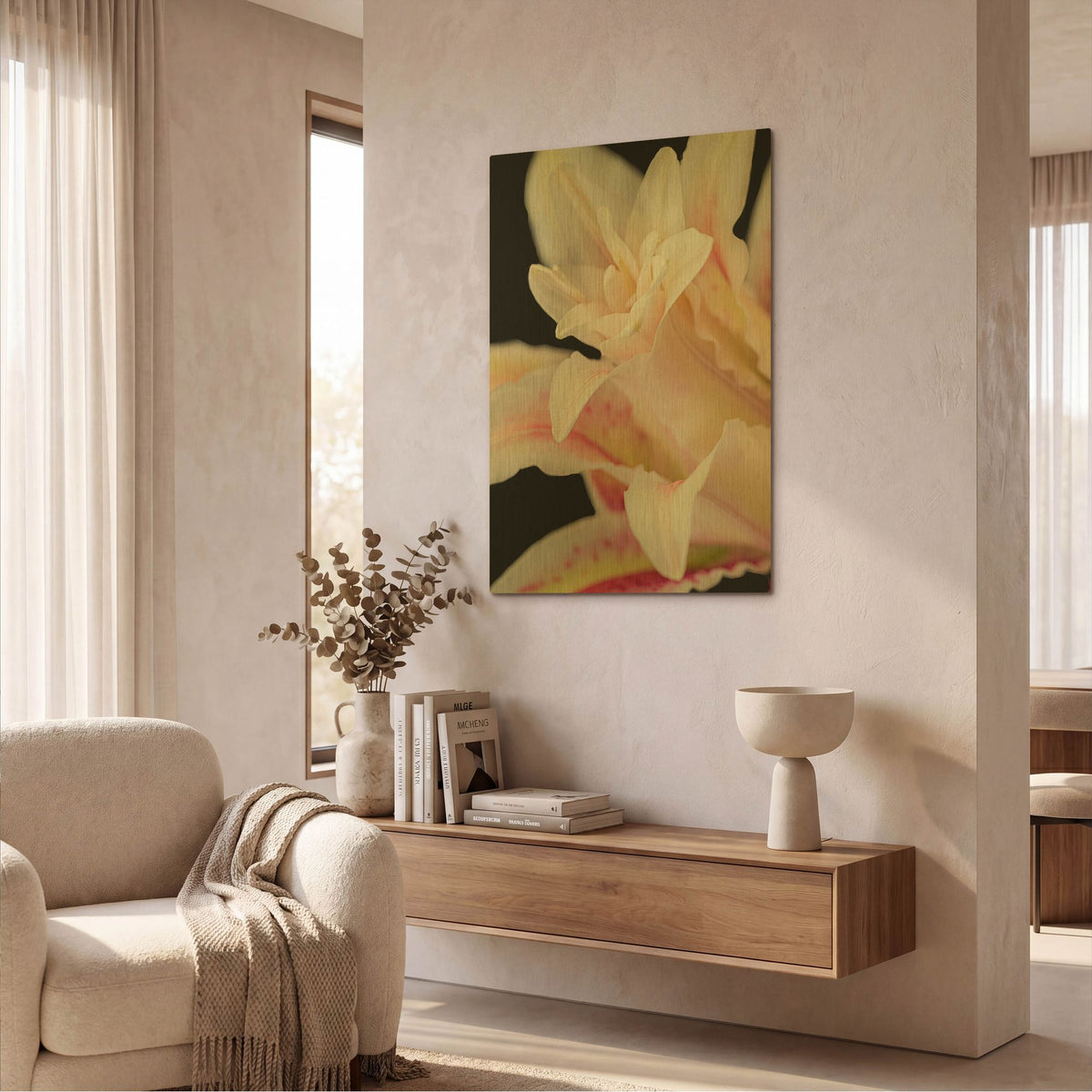 'They Called Her Lily' By Pamela Plummer Gold Metal Wall Art