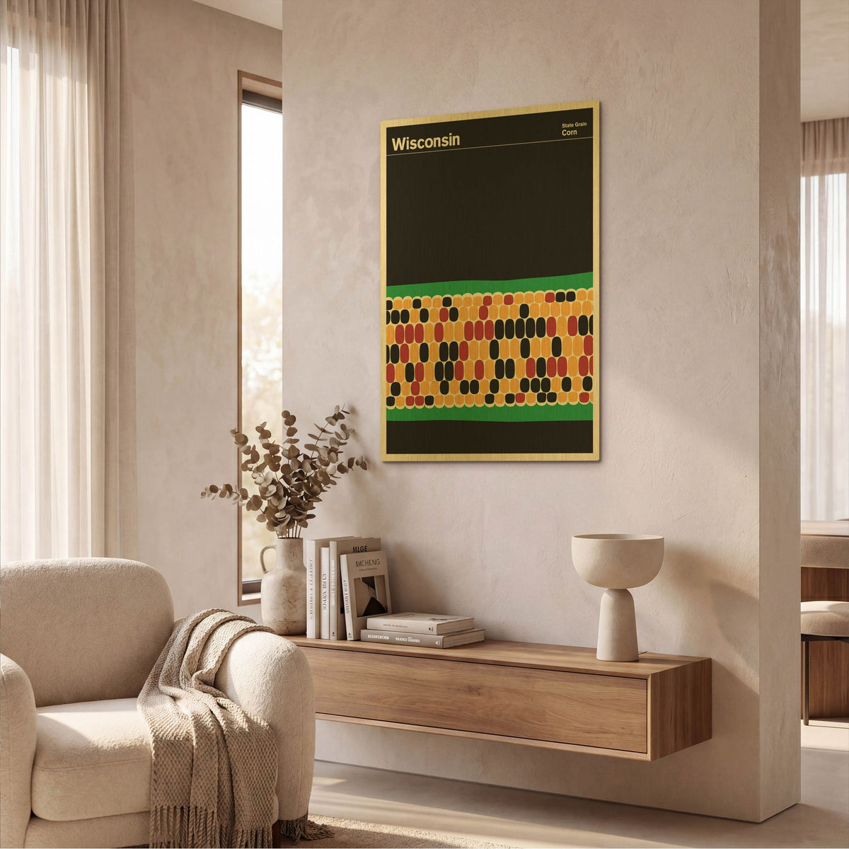 'Montague Posters 5' By Print Collection Gold Metal Wall Art