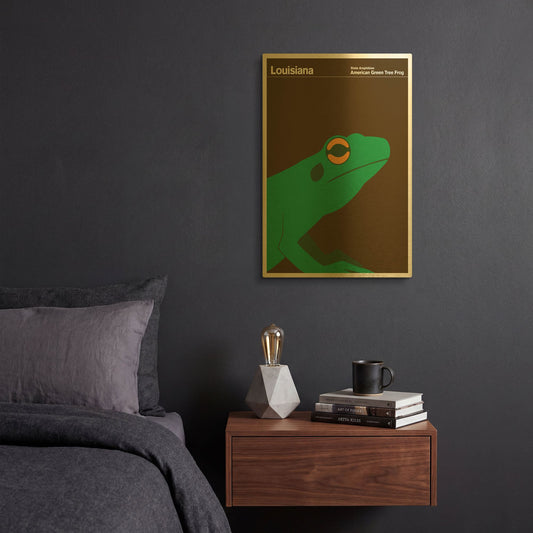 'Montague Posters 8' By Print Collection Gold Metal Wall Art