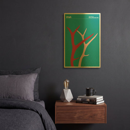 'Montague Posters 9' By Print Collection Gold Metal Wall Art