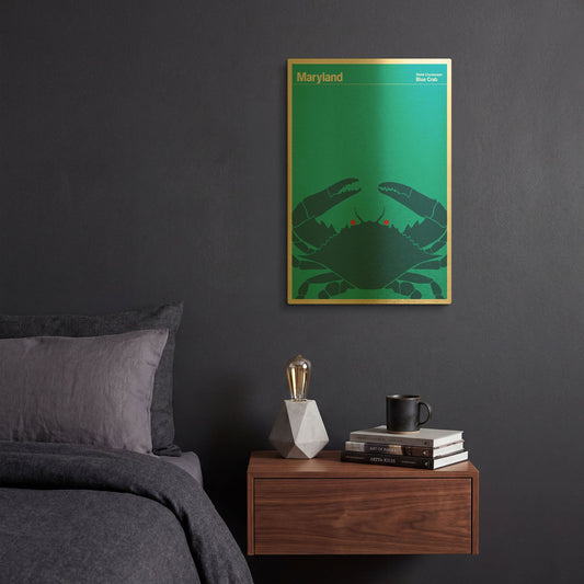 'Montague Posters 11' By Print Collection Gold Metal Wall Art