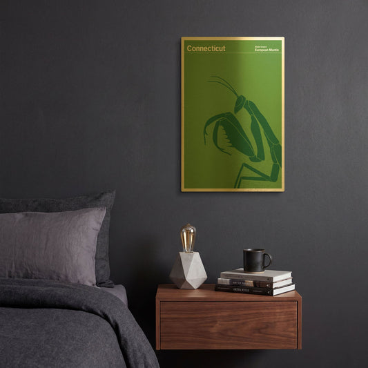 'Montague Posters 17' By Print Collection Gold Metal Wall Art