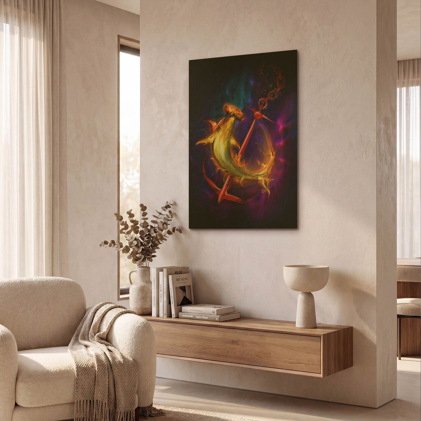 'Hammer Head' By Michael Stewart Gold Metal Wall Art