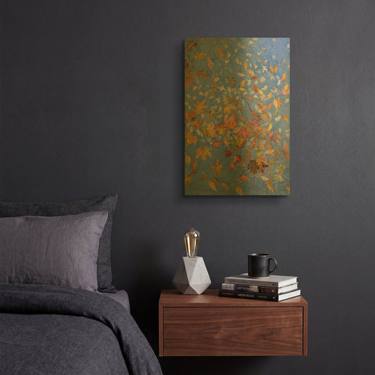 'Floating On The Breeze Left Panel' By Sharon Pitts Gold Metal Wall Art