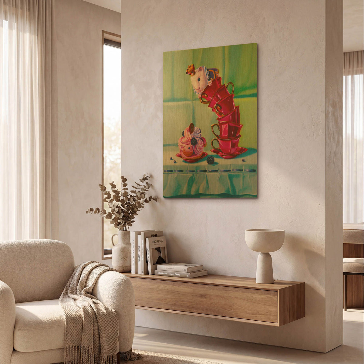 'Fatal Temptation' By Valery Vecu Quitard Gold Metal Wall Art
