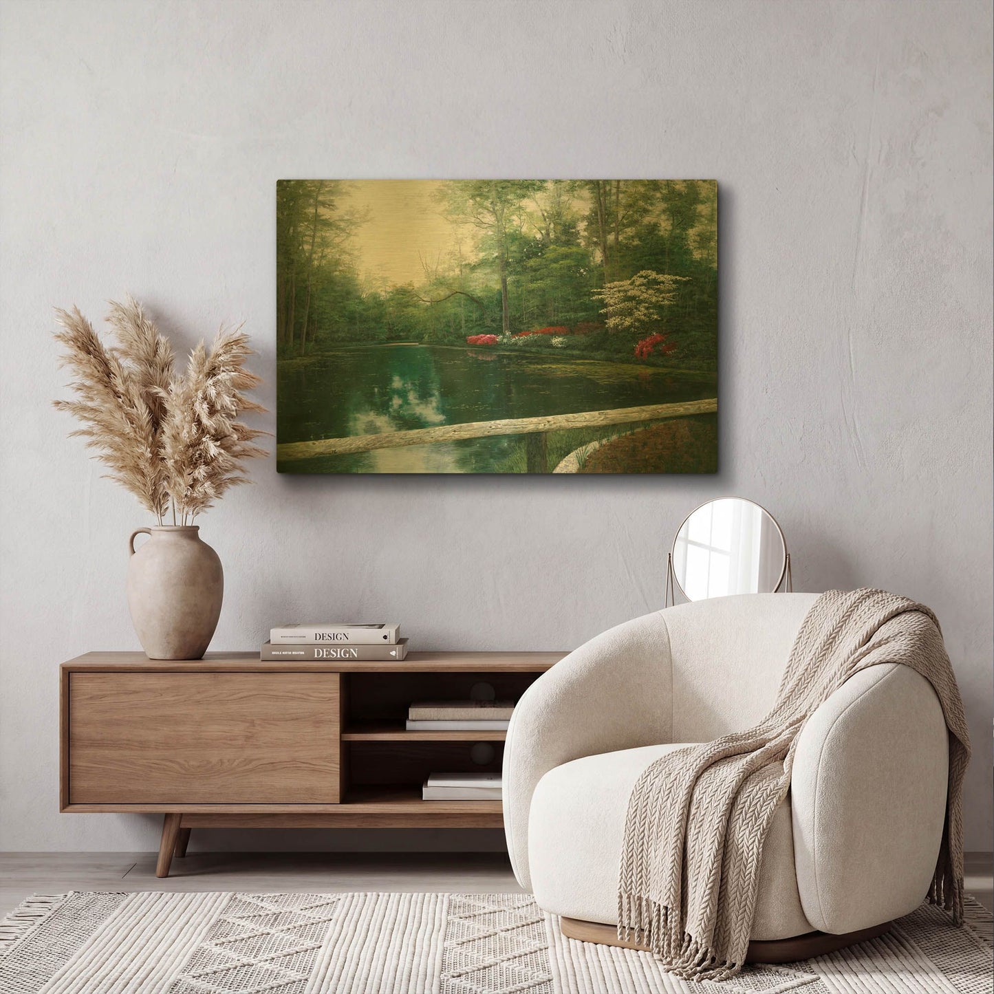 'R817D - Beauty' By Diane Romanello Gold Metal Wall Art