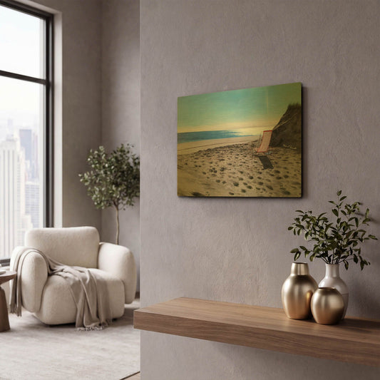 'R846D - Summer Place' By Diane Romanello Gold Metal Wall Art