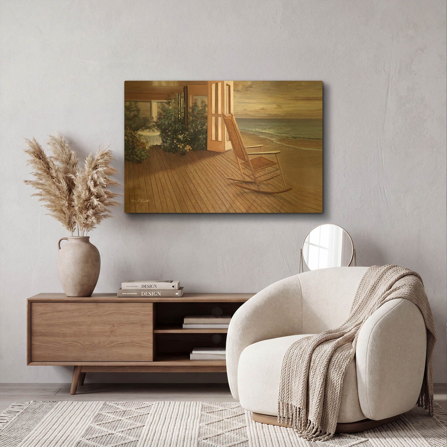 'R851D - Memories' By Diane Romanello Gold Metal Wall Art