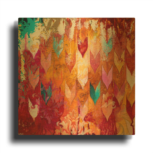 'Love Falls From The Sky' By Heather Noel Robinson Gold Metal Wall Art