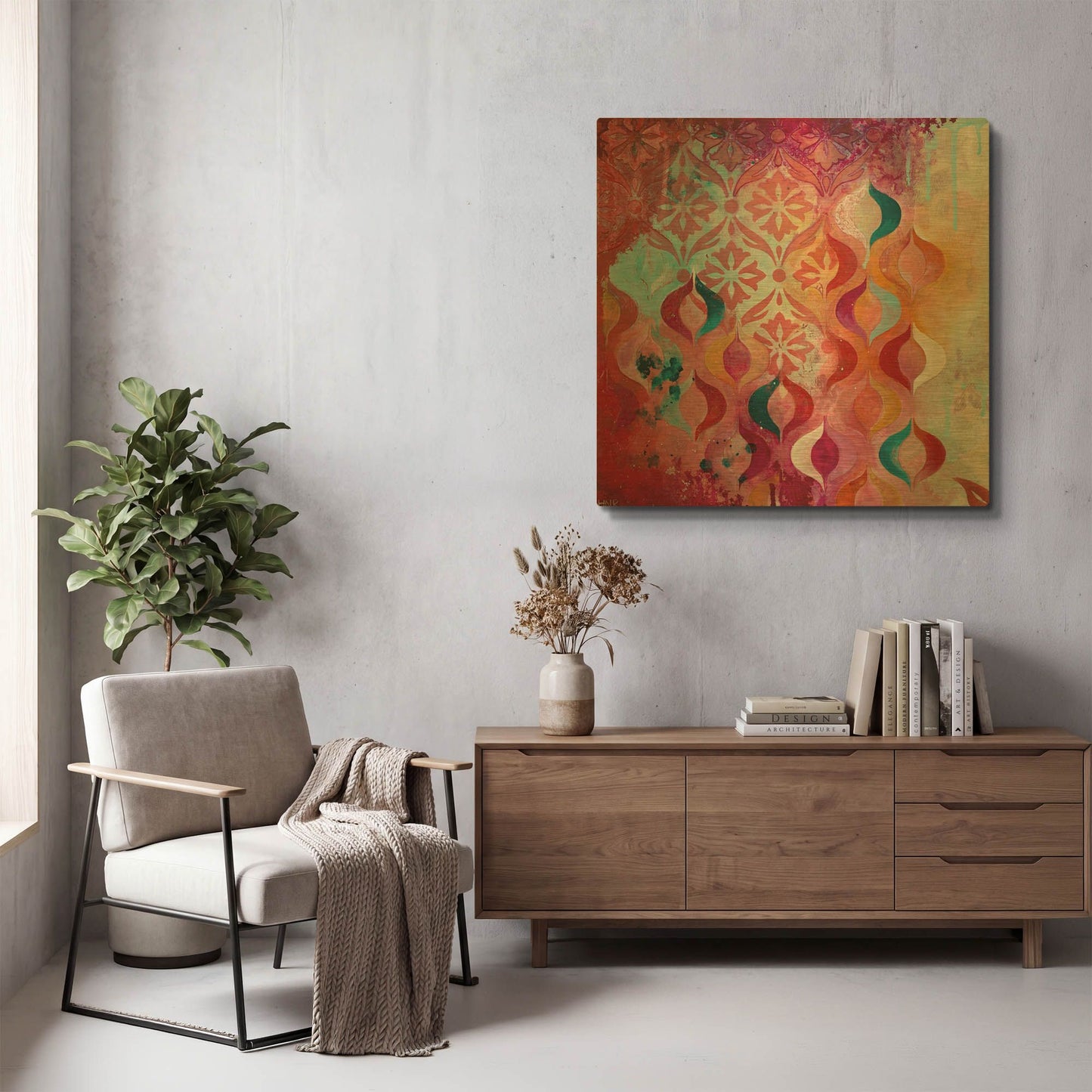 'Sweet Hot' By Heather Noel Robinson Gold Metal Wall Art