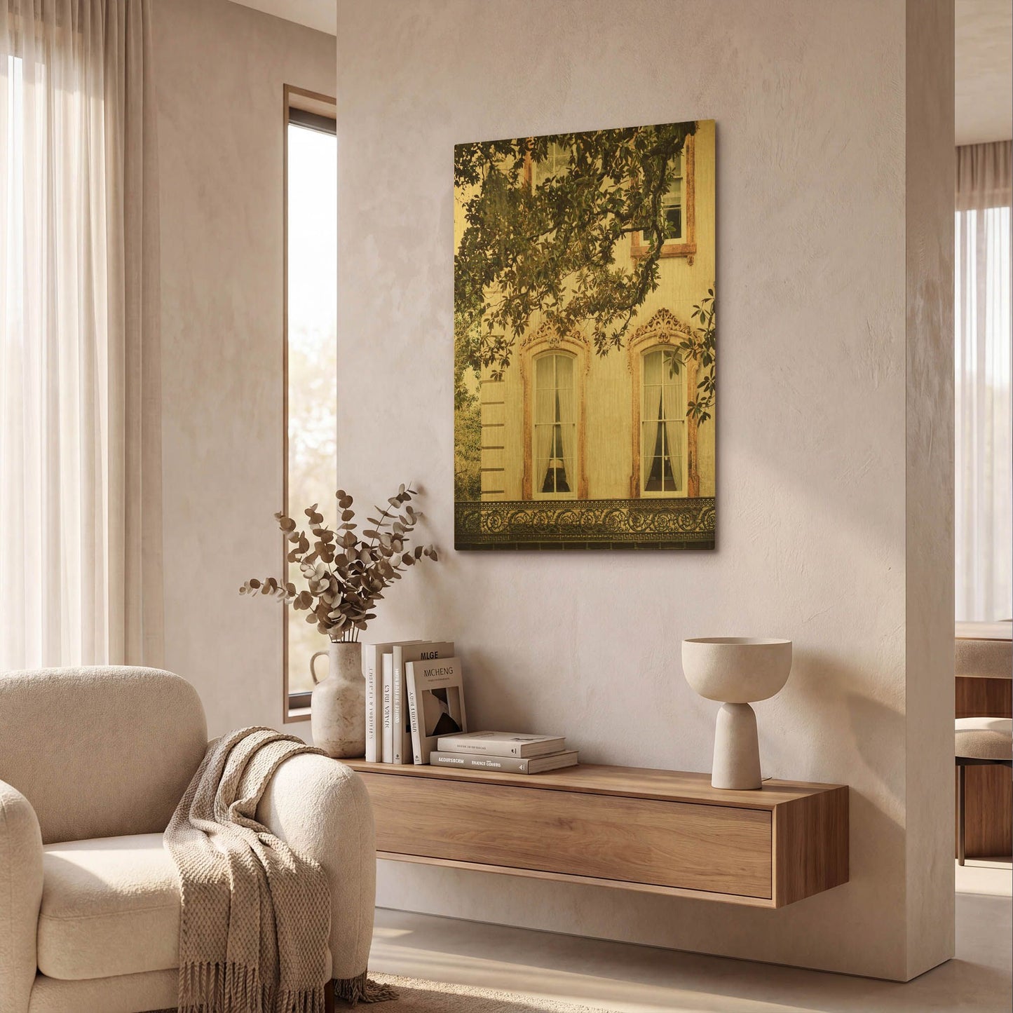 'S1128D - Savannah Charm I' By Irene Suchocki Gold Metal Wall Art