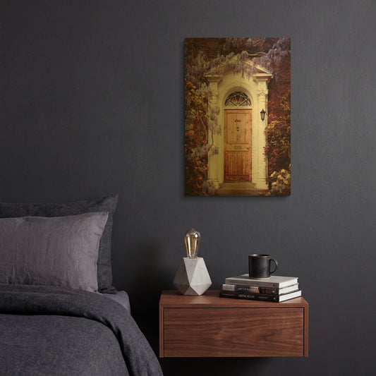 'S1194D - Dream Home' By Irene Suchocki Gold Metal Wall Art