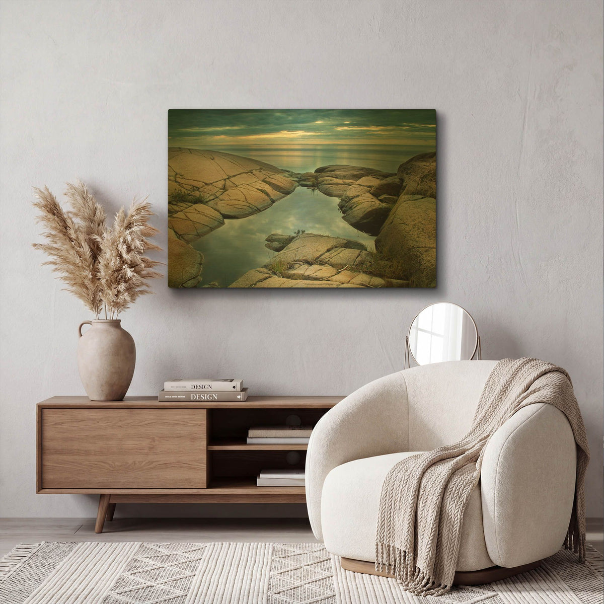 'S1196D - Edge of Time' By Irene Suchocki Gold Metal Wall Art