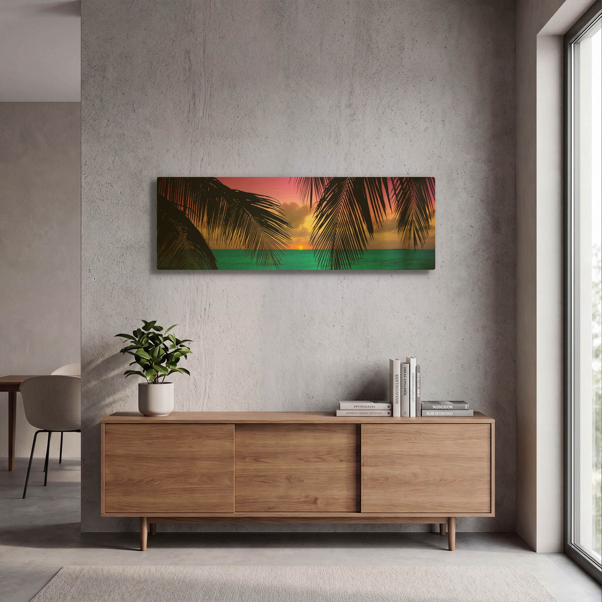 'Sun Palms' By Jack Reed Gold Metal Wall Art