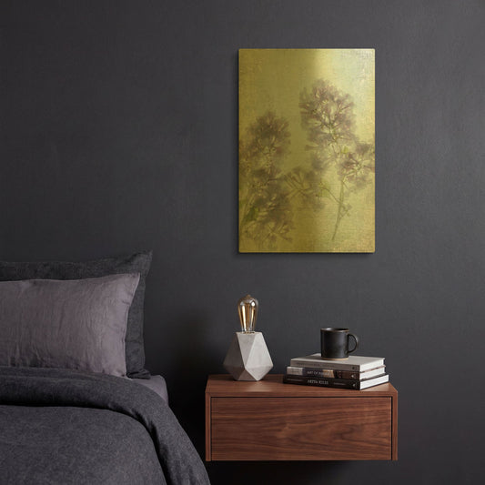 'Lilac' By Judy Stalus Gold Metal Wall Art