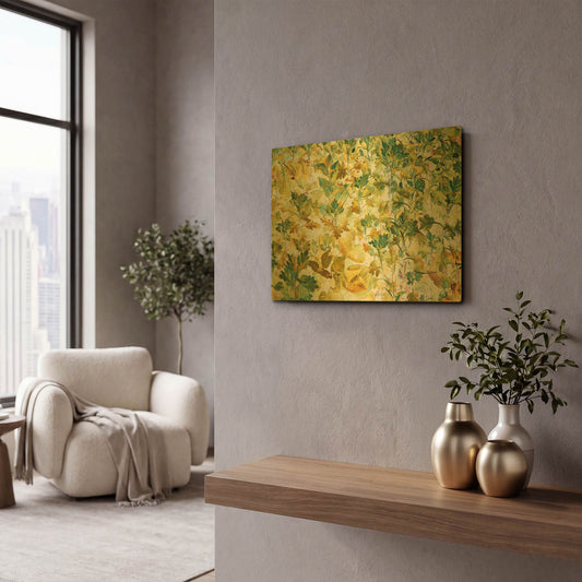 'Autumn Tapestry' By Judy Stalus Gold Metal Wall Art