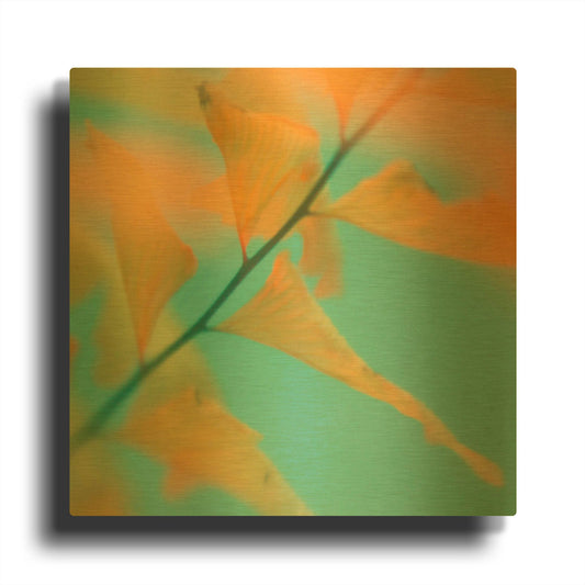 'Fern Dance 2' By Judy Stalus Gold Metal Wall Art