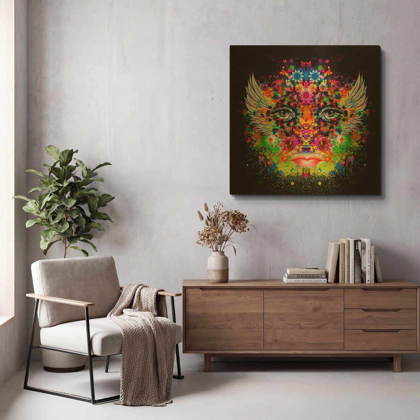 'Phoenix' By Valentyn Artemenko Gold Metal Wall Art