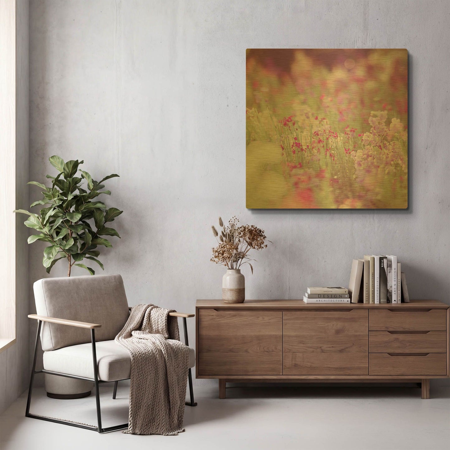 'Monet' By Myan Soffia Gold Metal Wall Art
