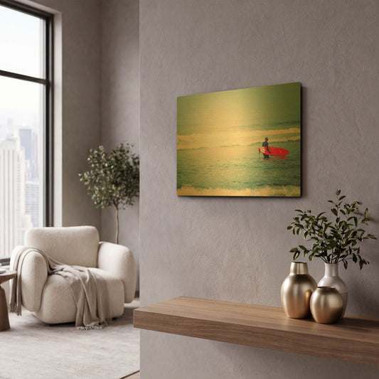 'Liquid Courage' By Myan Soffia Gold Metal Wall Art