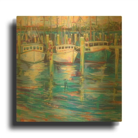 'Trio' By Jeanette Vertentes Gold Metal Wall Art