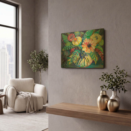 'Happiness' By Jeanette Vertentes Gold Metal Wall Art