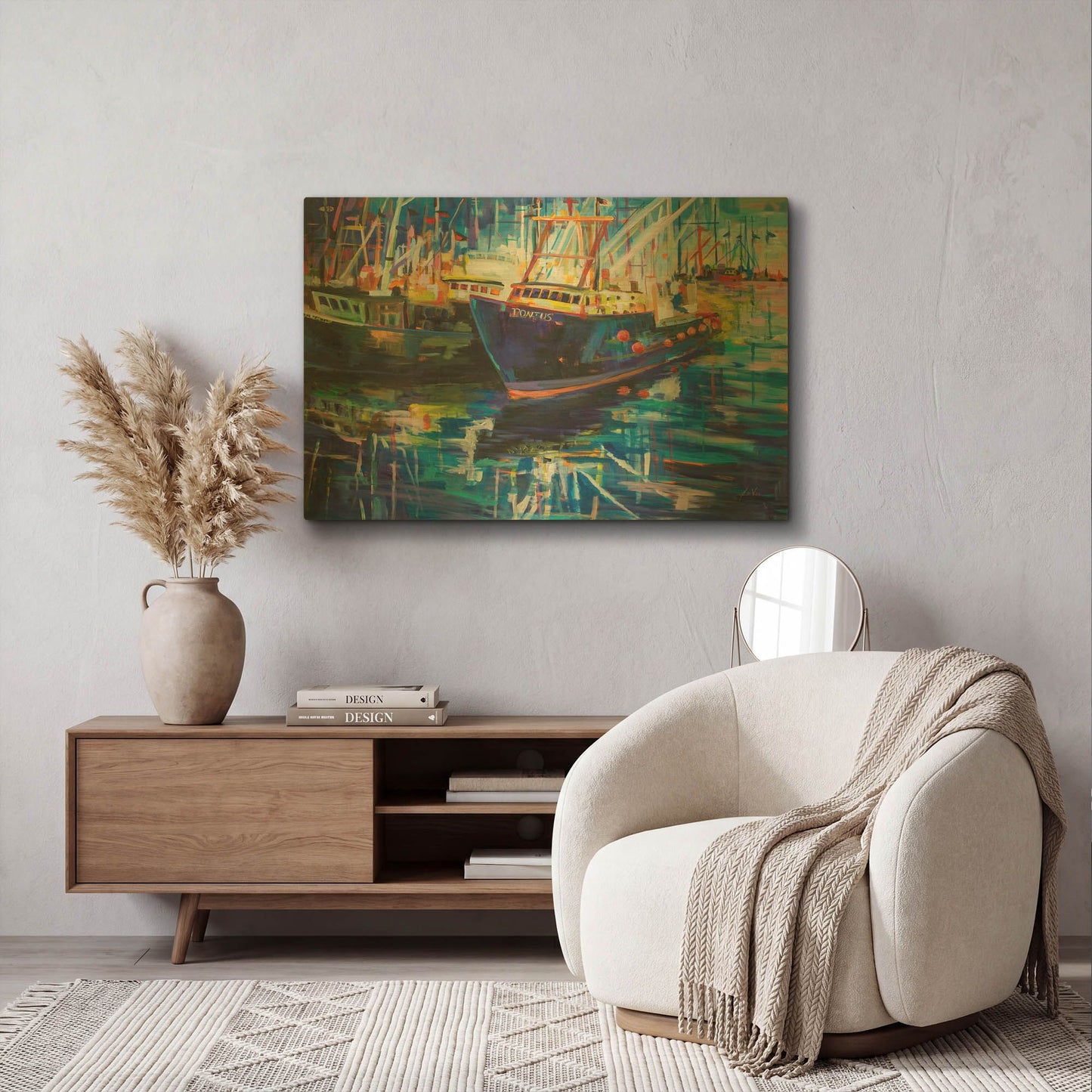 'In for the Night' By Jeanette Vertentes Gold Metal Wall Art