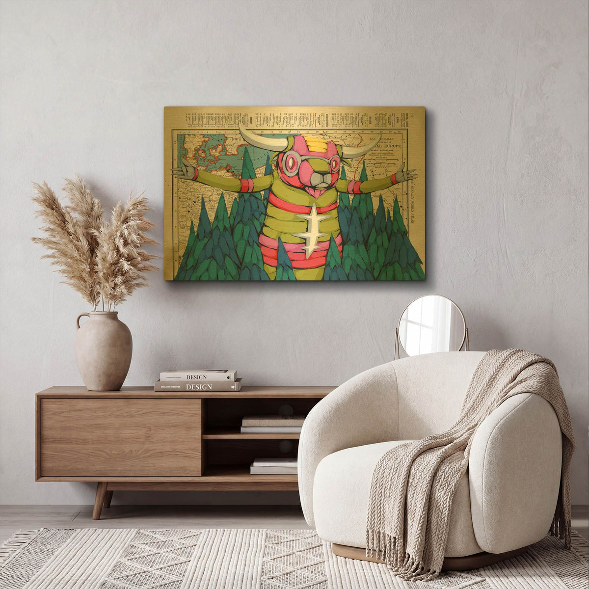 'Bring It' By Ric Stultz Gold Metal Wall Art