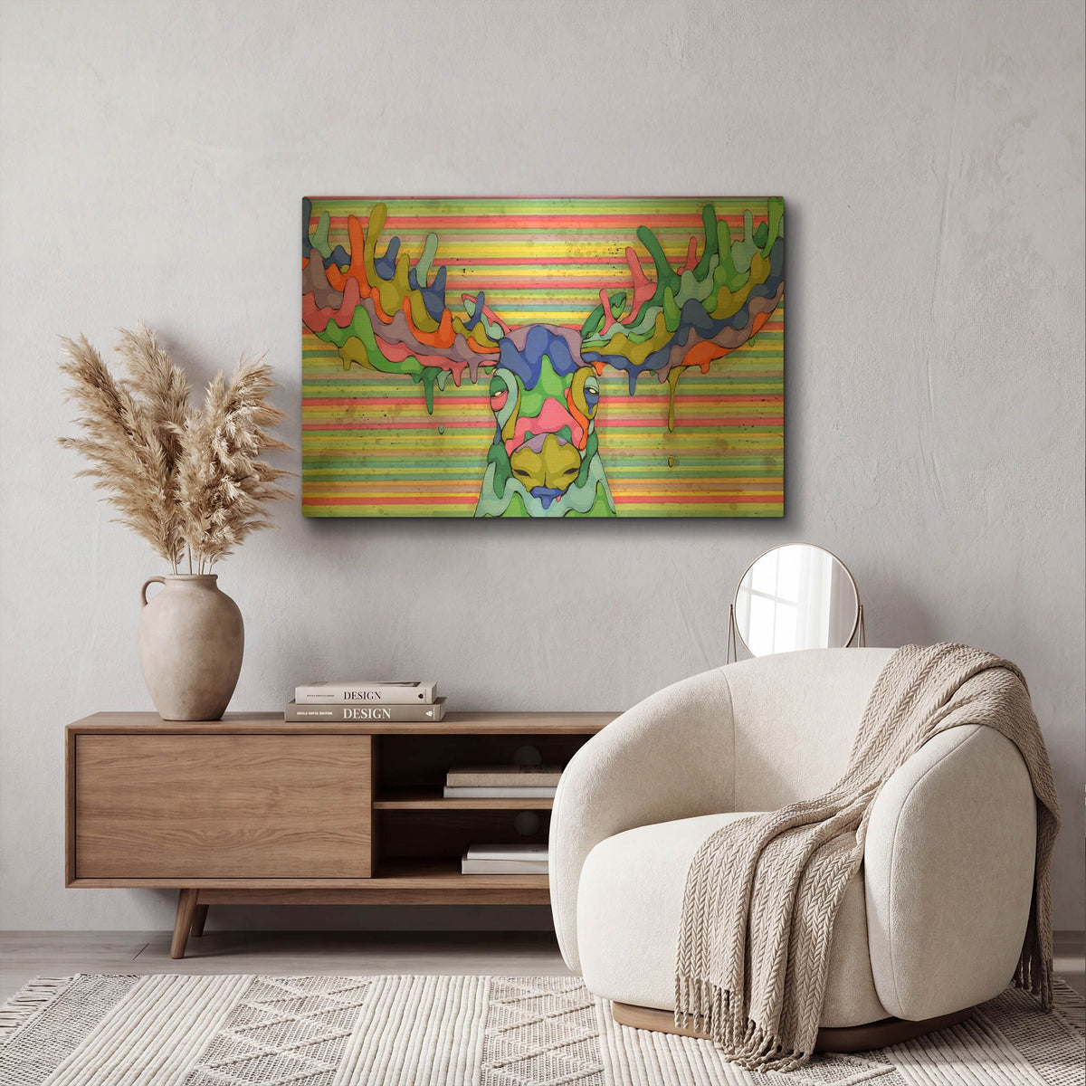 'Overwhelmed By The Spectrum' By Ric Stultz Gold Metal Wall Art
