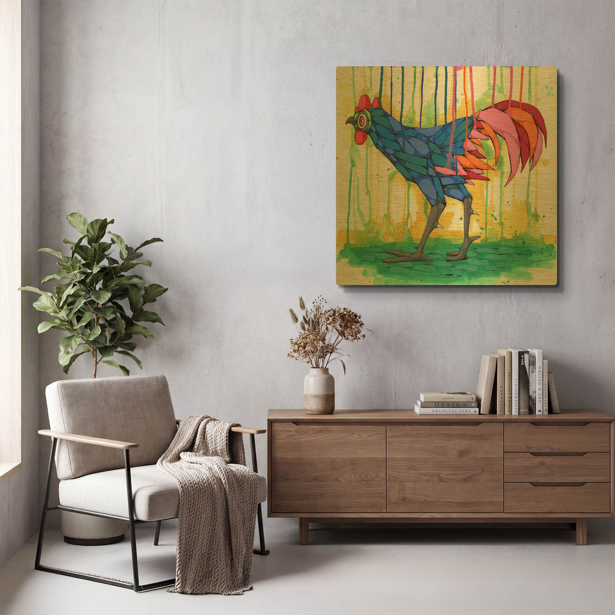 'Early Riser' By Ric Stultz Gold Metal Wall Art