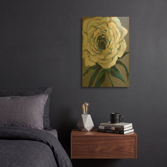 'Rose' By Jeanette Vertentes Gold Metal Wall Art