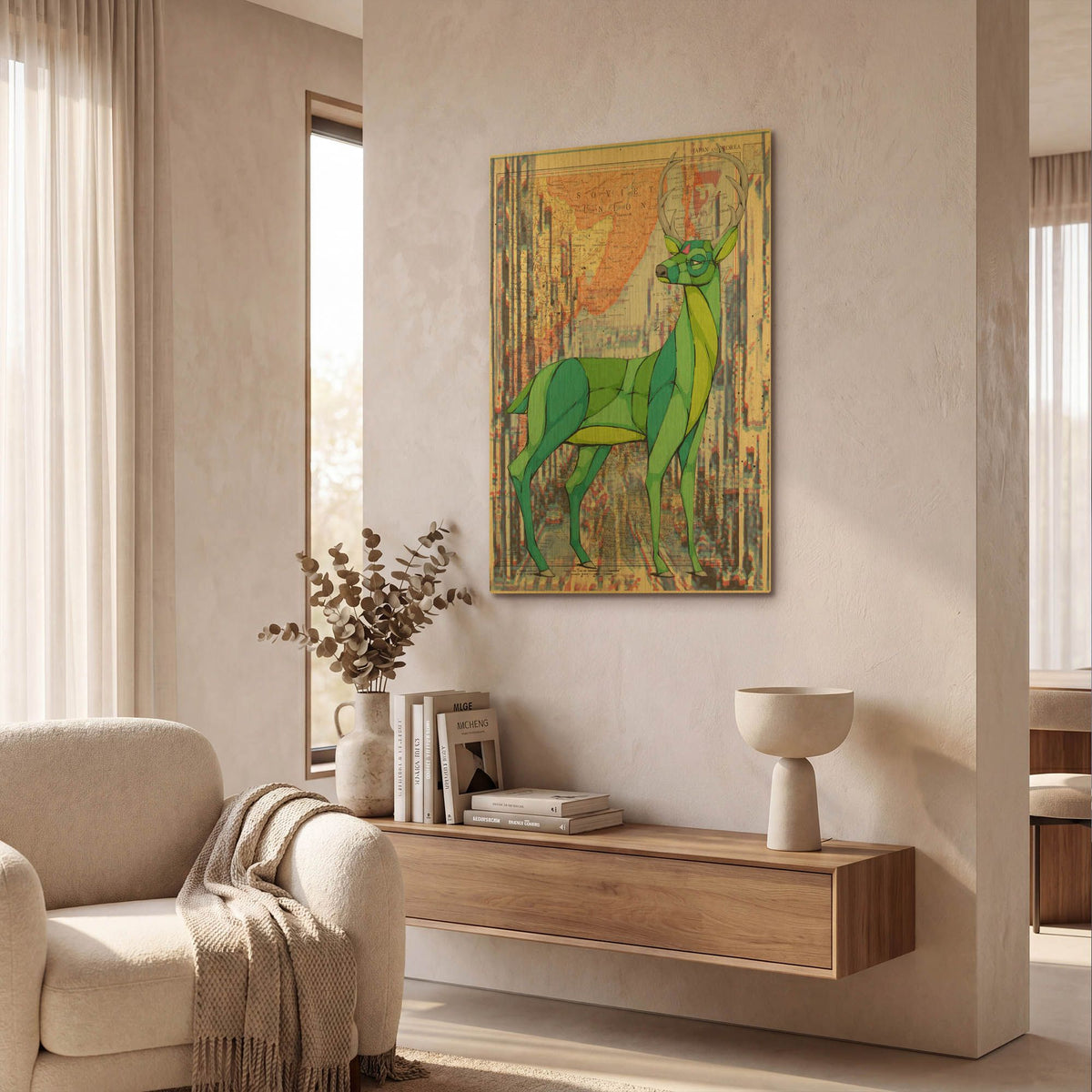 'Standing Tall' By Ric Stultz Gold Metal Wall Art